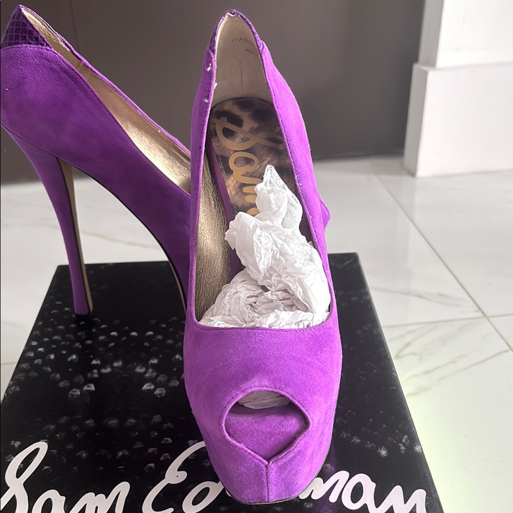 Sam Edelman Purple Stiletto Heels
